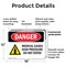 Signmission Medical Gases High Pressure Danger Sign, Plastic, 18in W x 12in L, 2PK OS-2PACK-DS-P-1218-L-2174 - alternate 6